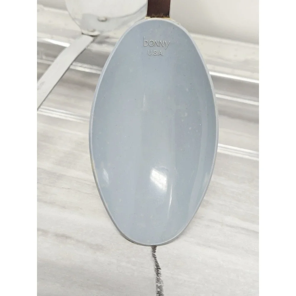 Vintage Bonny Blu and White Serving‎ Spoon USA 12 Inch Retro Kitchen Ware +extra